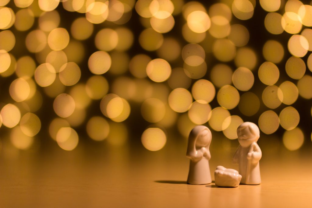 christmas crib as Nativity figurine
